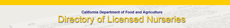 Directory of Licensed Nurseries